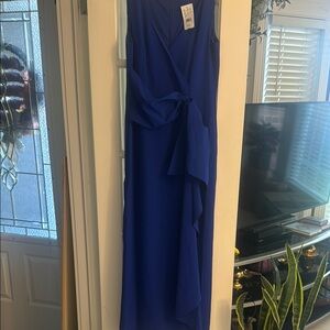 Zara Elegant Blue Maxi Dress